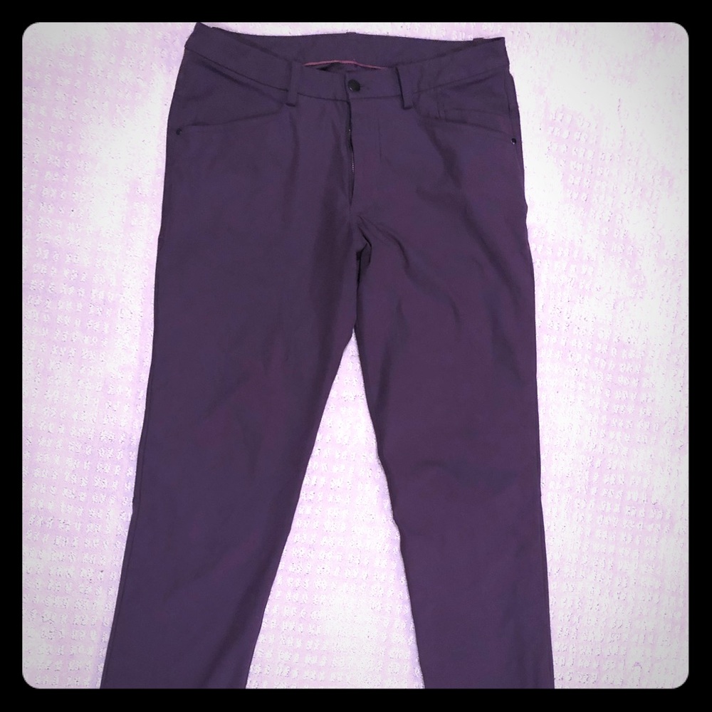 Rare Lulu Dark Plum ABC Pants Size 32